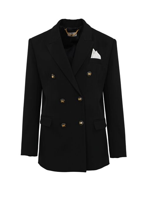 Giacca doppiopetto in gabardina Elisabetta Franchi | GI16156E2110